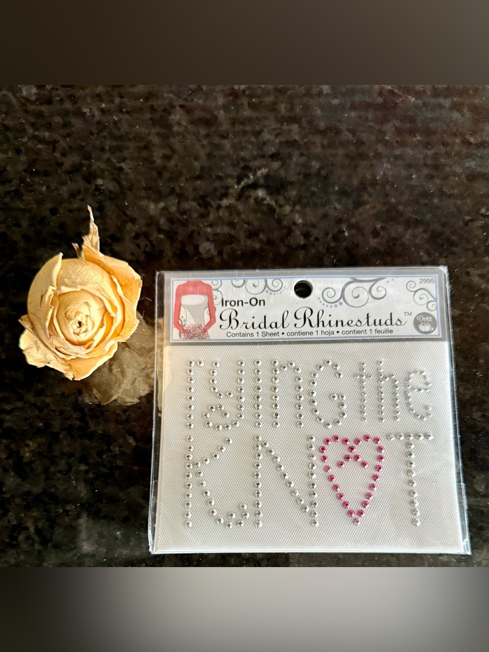 2008 Dritz “Tying the Knot” Iron-On Transfer (Item #2995) - Bridal Shower… 🥂